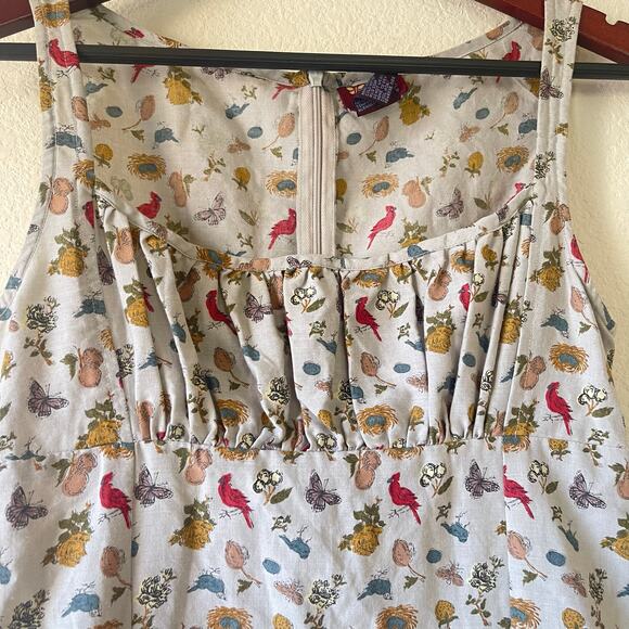 Vintage 90s bird print mini baby‎ doll dress size xs - Picture 4 of 9